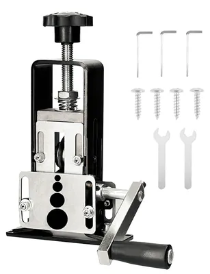 Zdjęcie produktu dla Maszyna do zdejmowania izolacji kabli - Ręczna maszyna do zdejmowania izolacji kabli - Do kabli o średnicy 2–25 mm - Napęd ręczny - Zasilana wiertarką - Przenośna - Do kabli miedzianych
