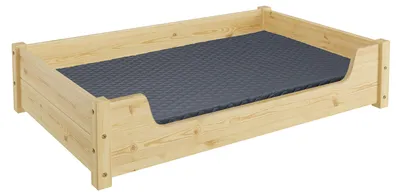 Produktbild von Hundebett für große Hunde 100x60 Kiefer Tierbett V-30-32-K-100x60