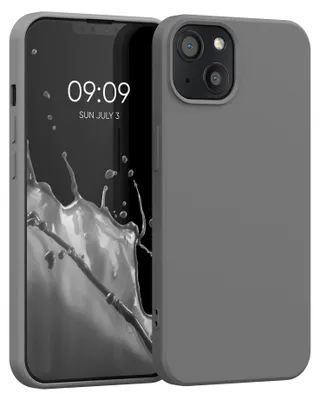Produktbild von kwmobile Hülle kompatibel mit Apple iPhone 13 Hülle - gummierte TPU Silikon Handyhülle - Schutzhülle für kabelloses Laden - Case in Stone Dust