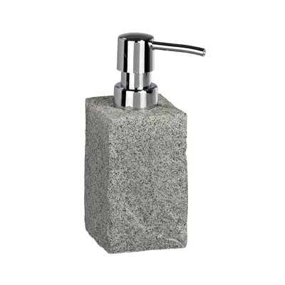 Produktbild von WENKO Seifen Spender 215 ml Desinfektion nachfüllbar Hygiene Dosierer GRANIT