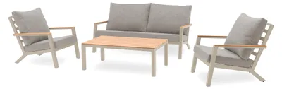Produktbild von 5-Sitzer-Gartenmöbel mit Holzoptik-Verbundplatte