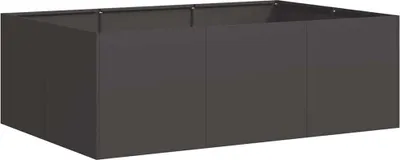 Zdjęcie produktu dla vidaXL Sadzarka stalowa czarna 120x80x40 cm