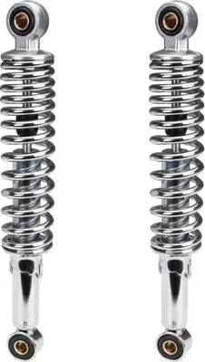 Productafbeelding van Schokbreker set, 290 mm, chroom (10/10 mm), universeel, geschikt voor Mofa, Moped, Mokick (zonder verloopstukken) - Citomerx