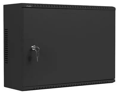 Produktbild von LANBERG Rack Wandschrank 19" WAF1, 4U Metalltür schwarz