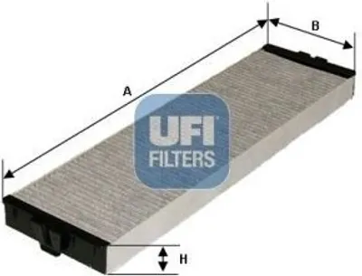 Produktbild von UFI 54.157.00 Innenraumfilter Pollenfilter für LANCIA THESIS (841AX) Aktivkohle