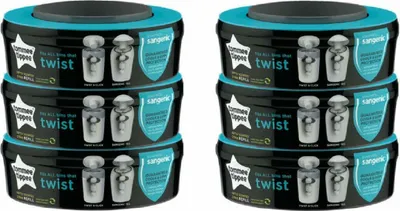 Obrázok produktu pre TOMMEE TIPPEE Twis &Click kazeta s nplou + Sangenic Tec k na plienky sada 6 ks