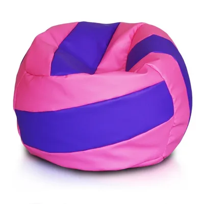 Obrázok produktu pre Beanbag VOLLEYBALL sedací vak puf 65x90cm, 290 l - farba: ružovo-fialová