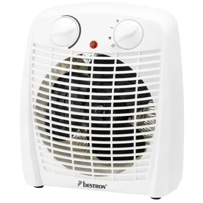 Zdjęcie produktu dla Bestron AFH211W, Wentylator elektryczny ogrzewacza pomieszczeń, Wewnętrzna, Biały, 2000 W, 2000 W, 220-240 V