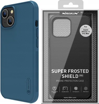 Produktbild von Nillkin Ledertasche Etui für Iphone 14 Plus Blau