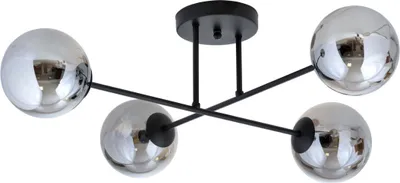 Zdjęcie produktu dla Lampa sufitowa Emibig 4xE14 10W ROMA 4 grafitowy klosz 1245/4