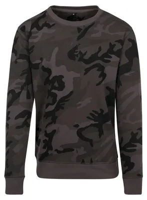 Productafbeelding van Bouw uw merk – Heren sweatshirt met ronde hals, model LT2430 (maat S) (camouflageprint)