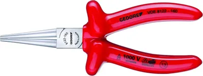 Produktbild von GEDORE VDE 8122-160 VDE-Rundzange mit Tauchisolierung 160 mm, 6717110