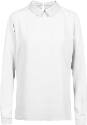 Produktbild von Greiff CHIFFON Damen Chiffon-Schlupfbluse Kragen Langarm Regular Weiß 40