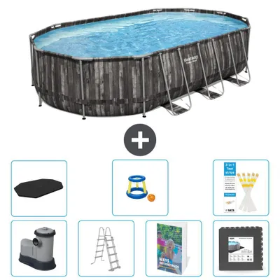 Produktbild von Bestway Power Steel Oval - 610x366x122 cm - 6-teilig S525