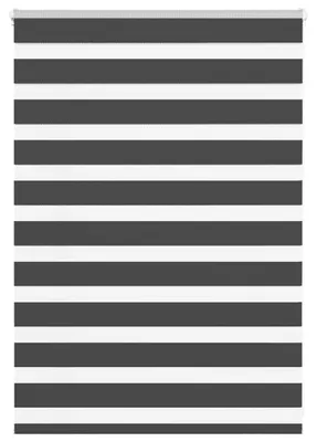 Zdjęcie produktu dla vidaXL Podwójna roleta Czarna 95x100 cm Szerokość materiału 90,9 cm Poliester