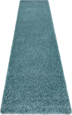 Produktbild von Teppich, Läufer SOFFI shaggy 5cm blau - in die Küche, Halle, Korridor Blau 60x200 cm