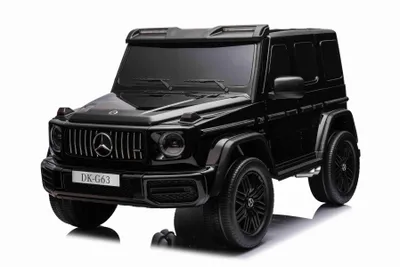 Produktbild von Elektro-Kinderauto Mercedes-Benz G63 AMG 4x4² Zweisitzer 12V, schwarz, MP3-Player mit USB/AUX-Eingang, 4x4-Antrieb, Batterie 12V14Ah, gefederte EVA-Räder, Kunstledersitze, Fernbedienung, Lizenziert
