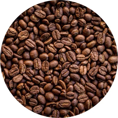 Produktbild von Sticker Kreis röstfrische KAFFEEBOHNEN Natur Moderne Muster Wandtattoo Aufkleber für Küche Esszimmer 100 cm x 100 cm