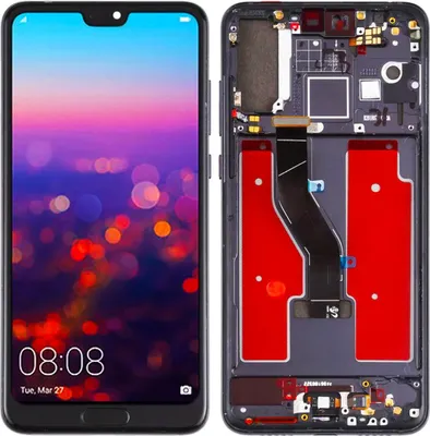 Produktbild von Original Huawei P20 PRO LCD Display + Touchscreen CLT-L09 / L29 () Rahmen Schwarz