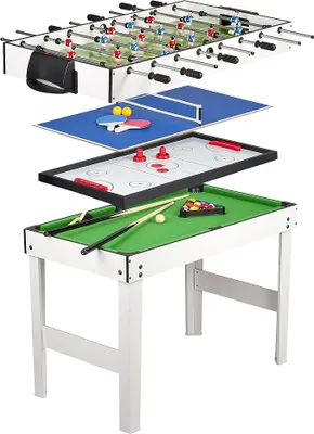 Imagen del producto de Mesa de madera, futbolín, billar, tenis de mesa, hockey de aire