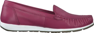 Produktbild von MARCO TOZZI Damen Slipper Ziernaht Leder Mokkassin 2-24600-42, Größe:41 EU, Farbe:Pink