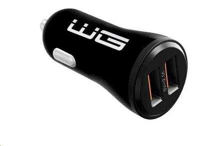 Productafbeelding van Autolader WINNER met 2 USB-poorten - 5V 2.1A (Zwart) 0591194092831