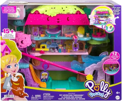 Immagine prodotto di Polly Pocket Avventure con gli animali Casa sull'albero HJJ98