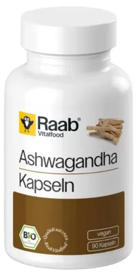 Produktbild von Raab Vitalfood Bio Ashwagandha Kapseln 36,5g