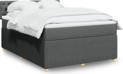 Produktbild von Eleganten-Stil Boxspringbett mit Matratze Dunkelgrau 140x200 cm Stoff,88,52 Kg cloris8933783