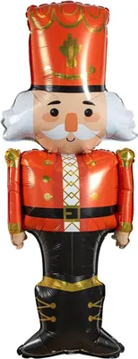 Produktbild von Folienballon Weihnachten, Nussknacker, 106 x 45 cm