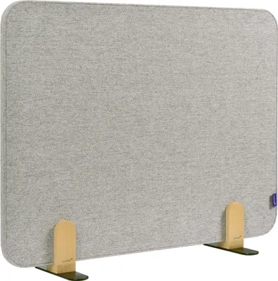 Produktbild von Legamaster 7-209830 Aktustik Tischtrennwand ELEMENTS 60 x 80 cm, quiet grey, mit Halterungen