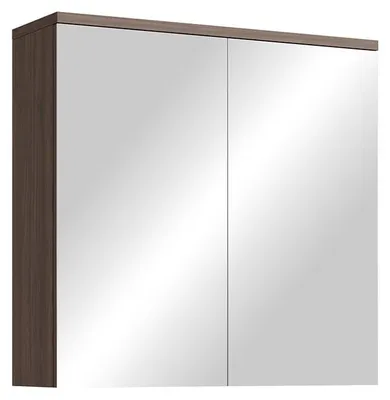 Produktbild von Badplaats Spiegelschrank Toledo 60 x 20 x 60 cm – Walnuss Braun – Badezimmerschrank Badezimmer