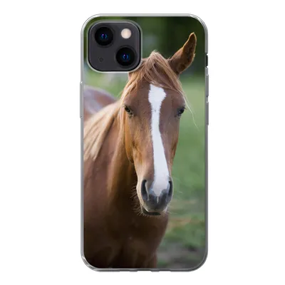 Produktbild von MuchoWow® Handyhülle Schutzhülle Hülle für iPhone 13 mini Pferd - Natur - Porträt Silikon Softcase Handy Hülle - Softcase