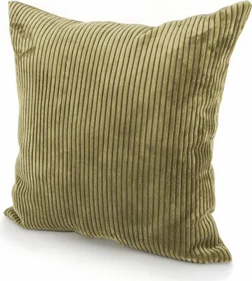 Produktbild von Kissenhülle Breitcord Baby Rib moosgrün div. Größen von SCHÖNER LEBEN Größe 50x50cm (HxB) 50x50cm (HxB) Größe