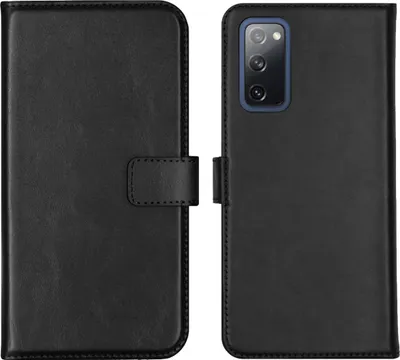 Image de Selencia Bibliothèque en cuir véritable pour le Samsung Galaxy S20 FE - Noir