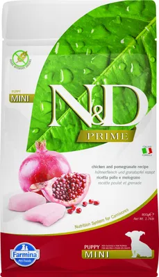 Productafbeelding van N&D PRIME HONDENKORRELEN Puppy Mini Kip & Granaatappel 800g
