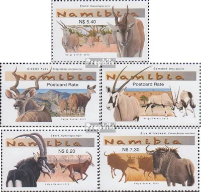 Produktbild von Briefmarken Namibia - Südwestafrika 2013 Mi 1456-1460 (kompl.Ausg.) postfrisch Antilopen