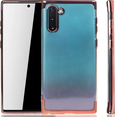 Zdjęcie produktu dla Etui na telefon komórkowy Samsung Galaxy Note 10 Rose Pink - Clear - TPU Silicone Case Backcover w przezroczystym kolorze Rose Pink