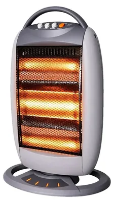 Obrázek produktu pro Elektrické topení, křemenný topný element, oscilace o 90 stupňů, černá barva