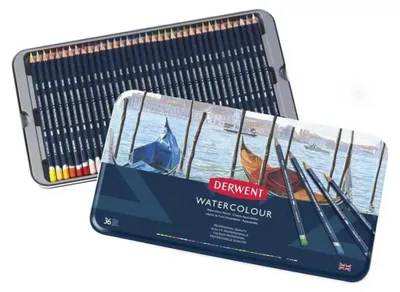 Produktbild von DERWENT WATERCOLOUR, 36 Aquarellstifte im Metalletui (32885)