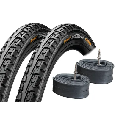Produktbild von 28 Zoll Reifen RIDE TOUR schwarz 2 Stück Conti 37-622 28x1 3/8x1 5/8 + 2x SV Schläuche