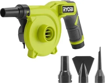 Obrázek produktu pro Akumulátorová vzduchová pumpa RYOBI, 4 V, 200 l/min, včetně 3 nástavců, s velkým objemem