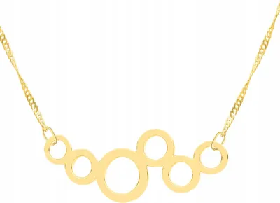 Produktbild von Goldkette mit Kreisen, Kreisen, Kreisen, Kreisen, SILBER 925