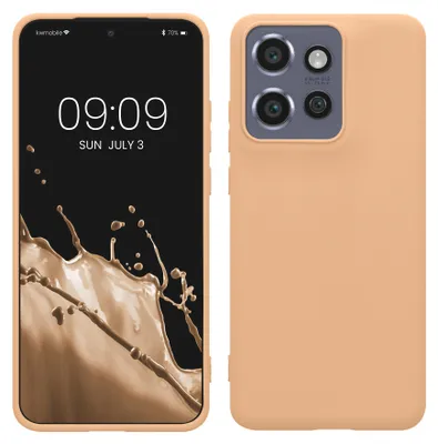 Produktbild von kwmobile Handyhülle für Motorola Edge 60 Neo / Edge 50 Neo / ThinkPhone 25 Hülle - TPU Case - Kabelloses Laden - Schutzhülle Cover in Macchiato