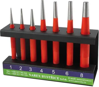 Obrázek produktu pro Sada průbojníků ve stojánku, 1-2-3-4-5-6-8