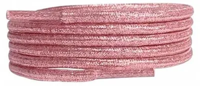 schnuersenkel glitzer rosa rund