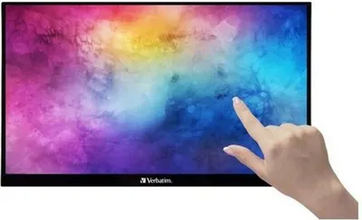 Produktbild von Verbatim 49592, 39,6 cm (15.6"), 1920 x 1080 Pixel, Full HD, LCD, 6 ms, Schwarz