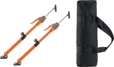 Zdjęcie produktu dla Podpora jednoręczna SucceBuy, zestaw 2 sztuk, podpora sufitowa 48-75 cm, podpora teleskopowa wykonana ze stali, podpora montażowa o nośności 100 kg do montażu szafek, suchej zabudowy i zabezpieczania ładunku