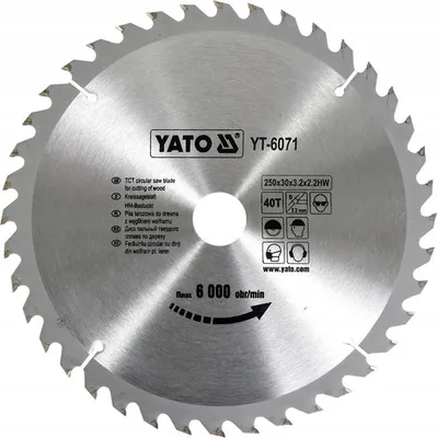 Produktbild von YATO Kreissägeblatt 250x40x30mm YT-6071 für Holz