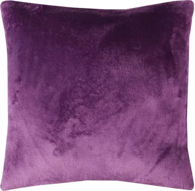 Produktbild von Kissenhülle Kuschel "Celina", in der Größe "50 x 50cm" - Violett - Kissenbezug mit Reißverschluss